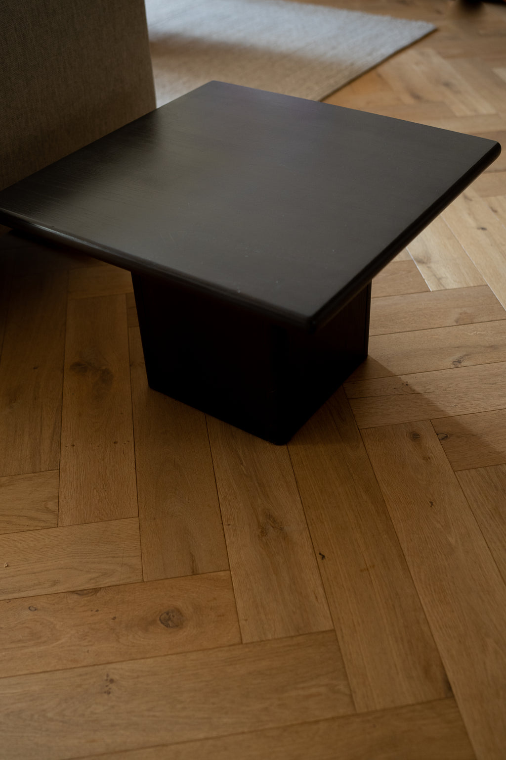 Massief houten salontafel