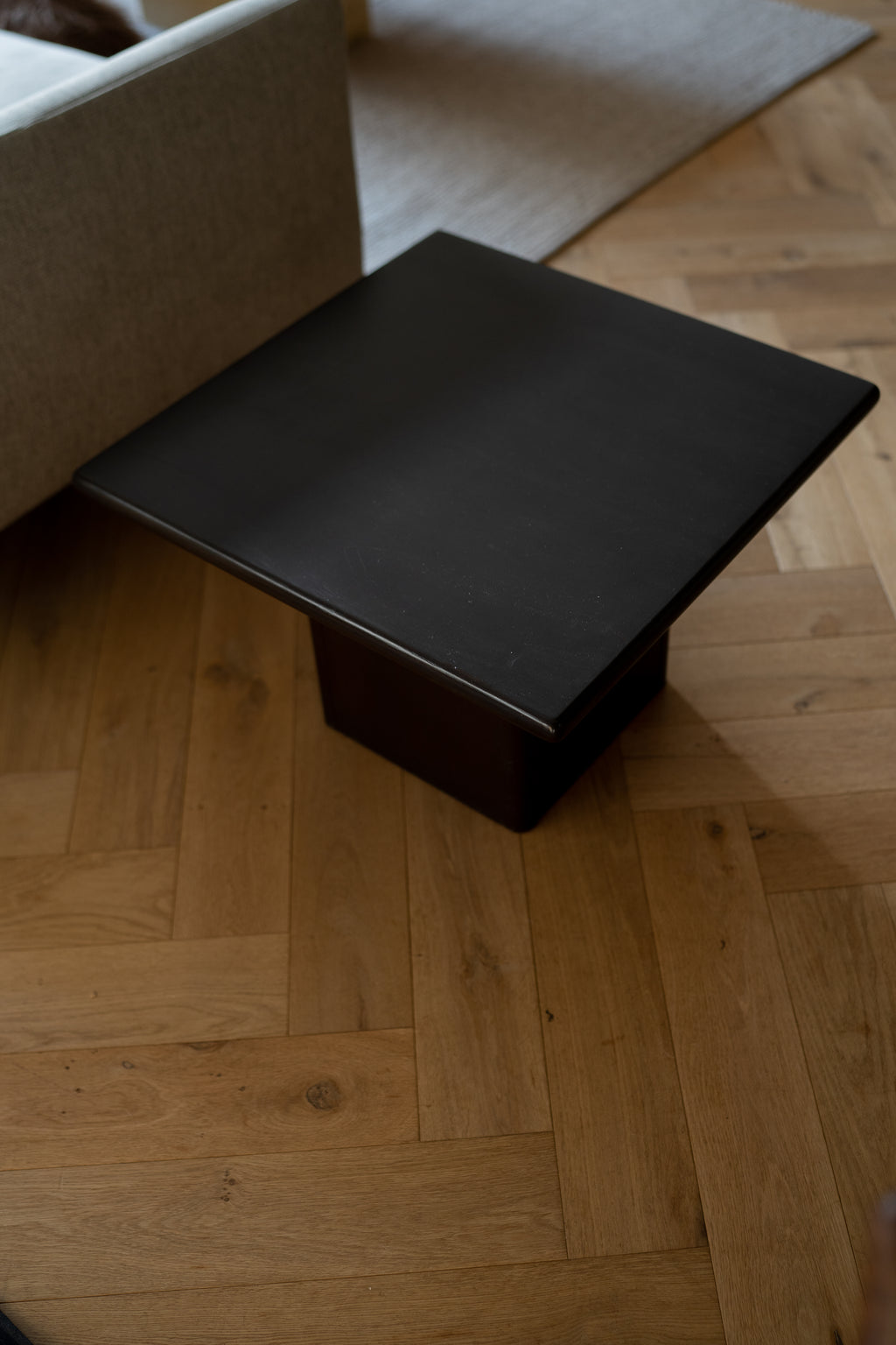 Massief houten salontafel