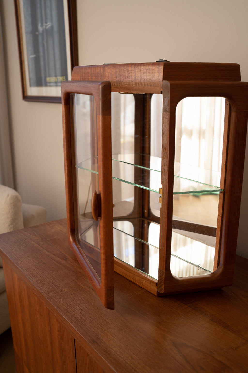 Vitrinekast mid century