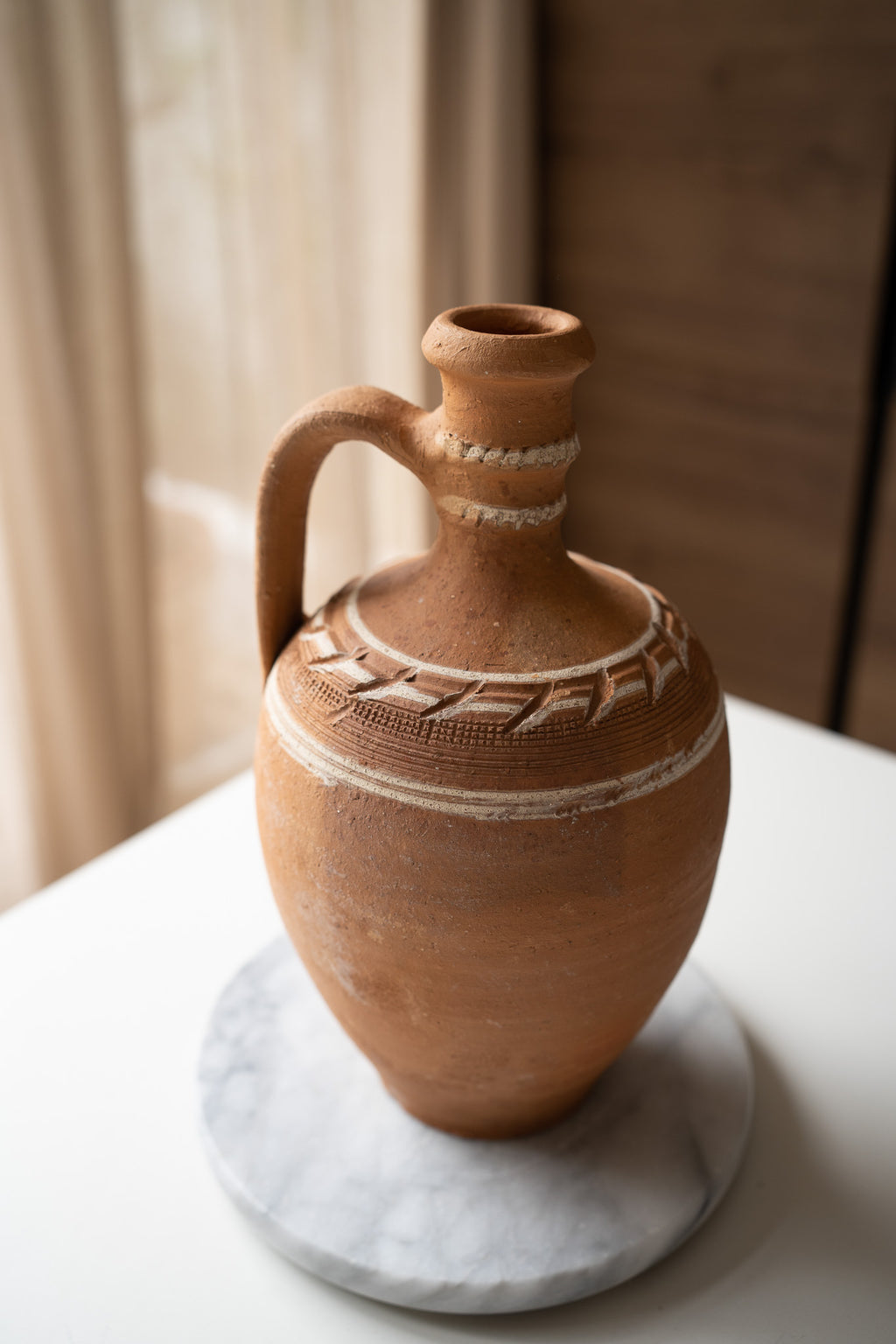 Grote terracotta vaas