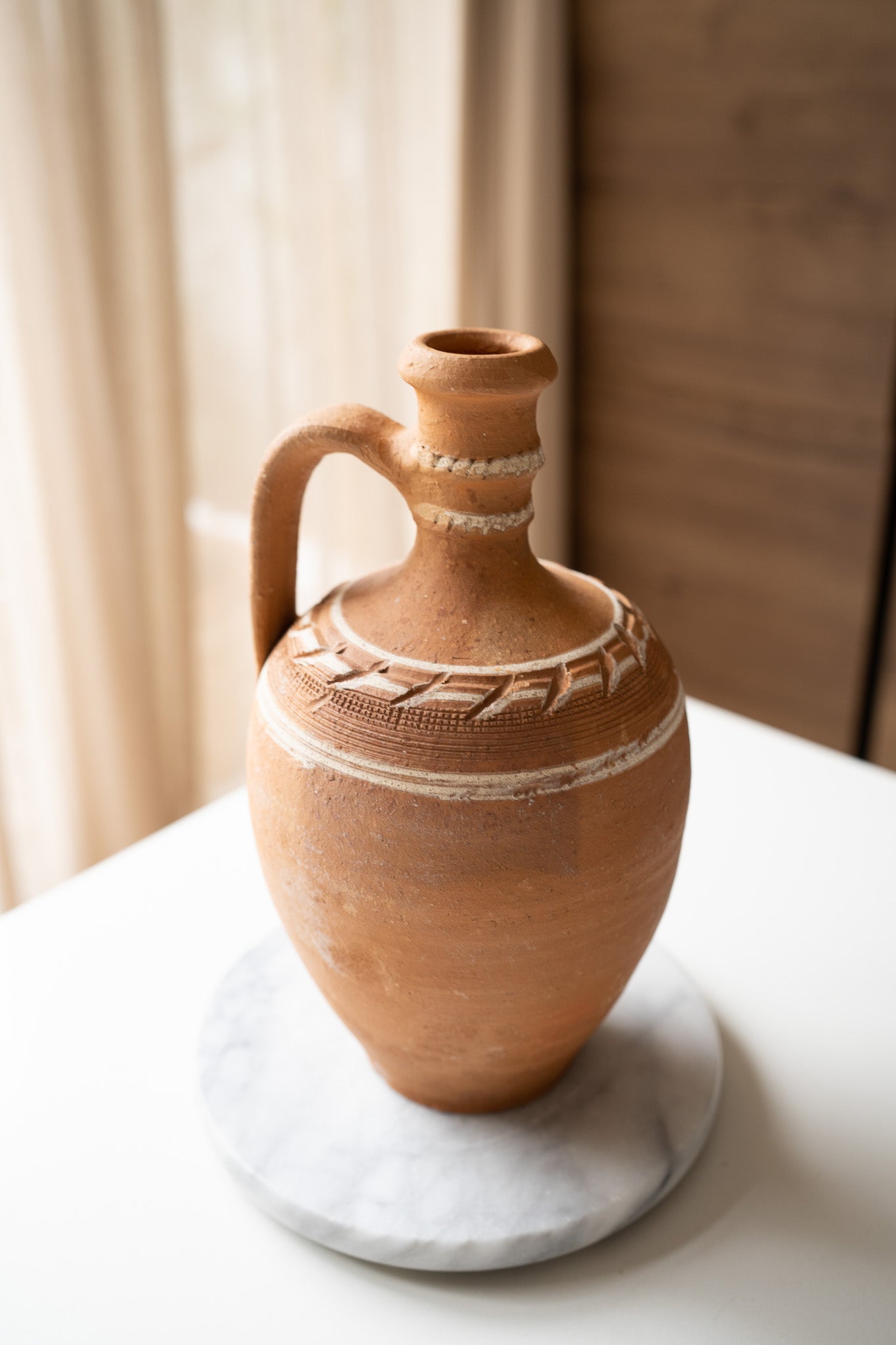 Grote terracotta vaas