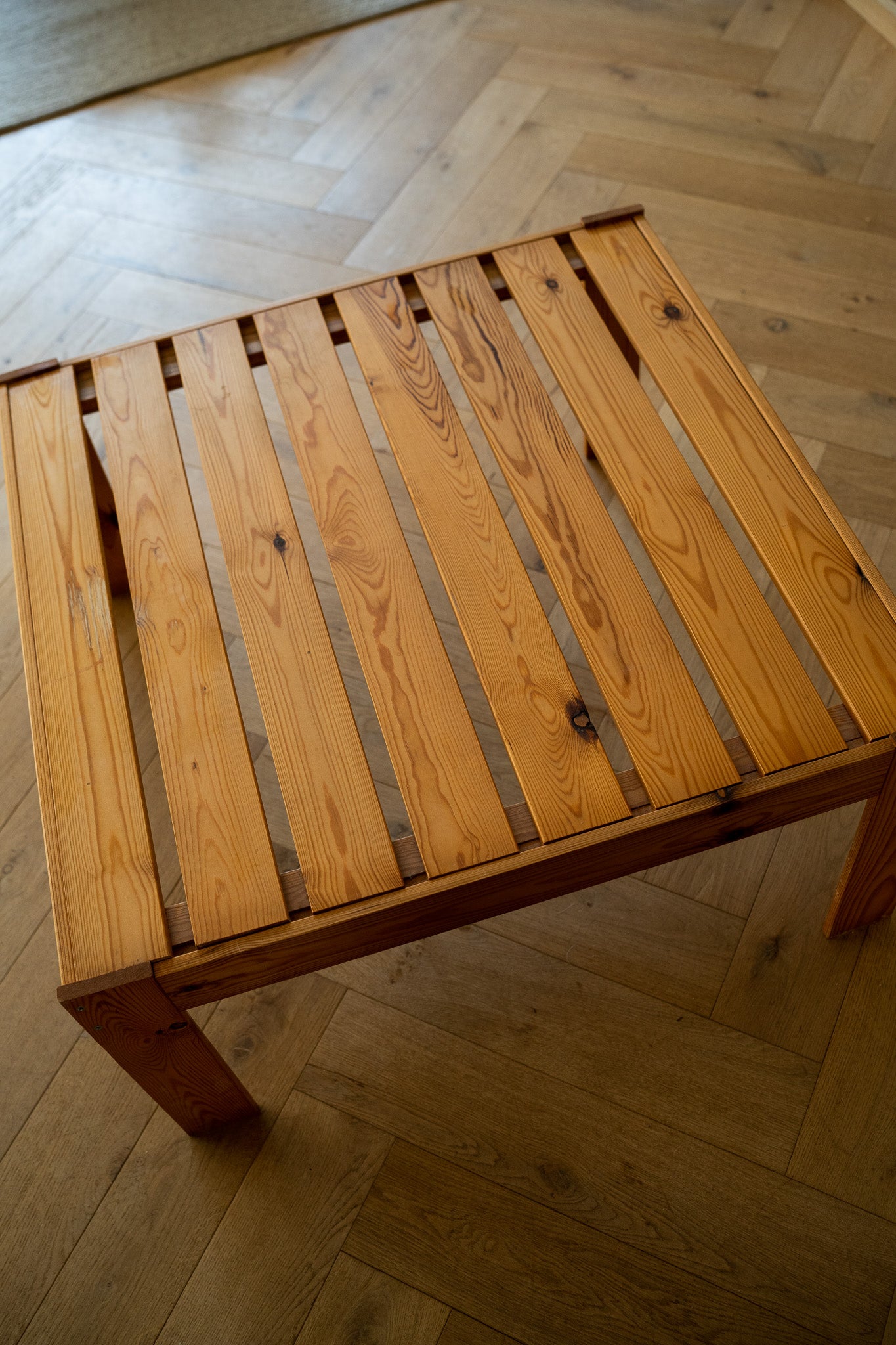 Vintage Grenen Salontafel 1970s