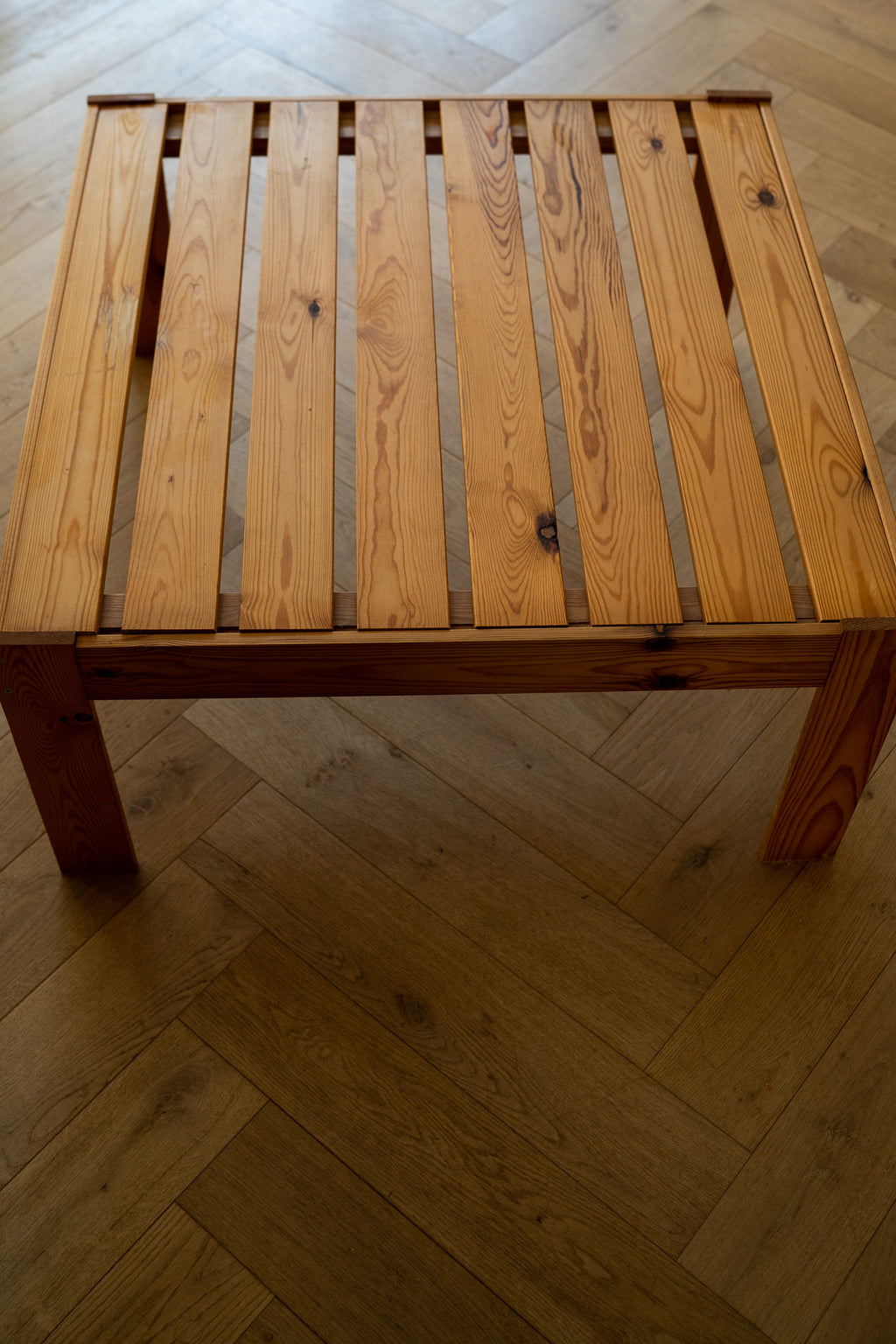 Vintage Grenen Salontafel 1970s