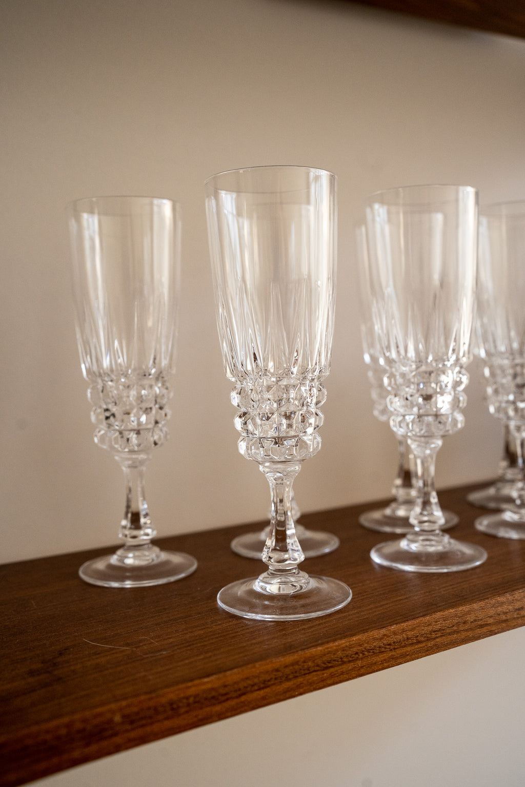 Set of 8 Champagne Glasses
