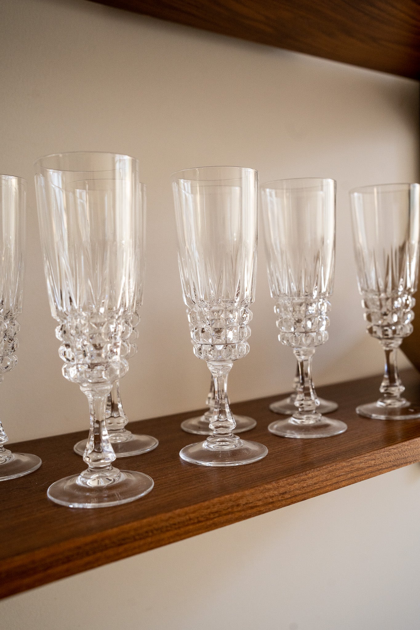 Set of 8 Champagne Glasses