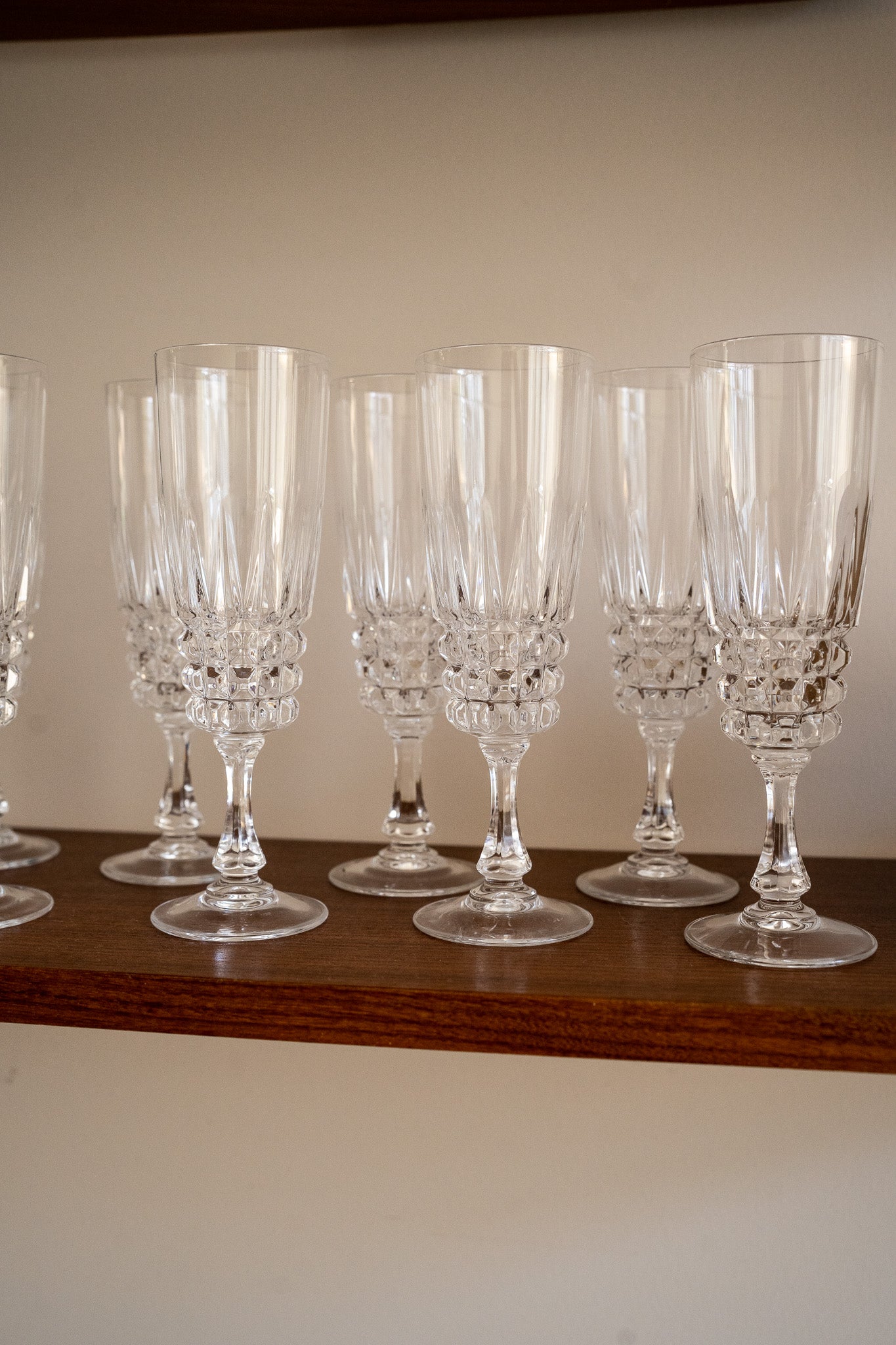 Set of 8 Champagne Glasses