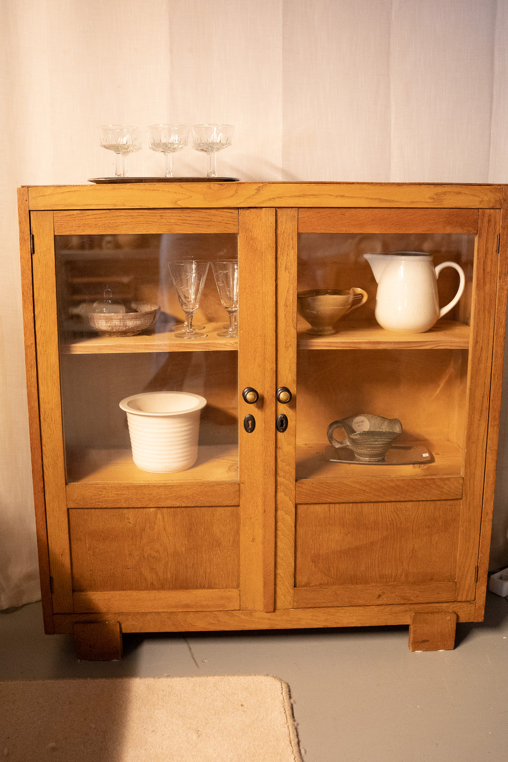 Vintage vitrinekast
