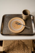 Set van 6 vintage gebaksborden