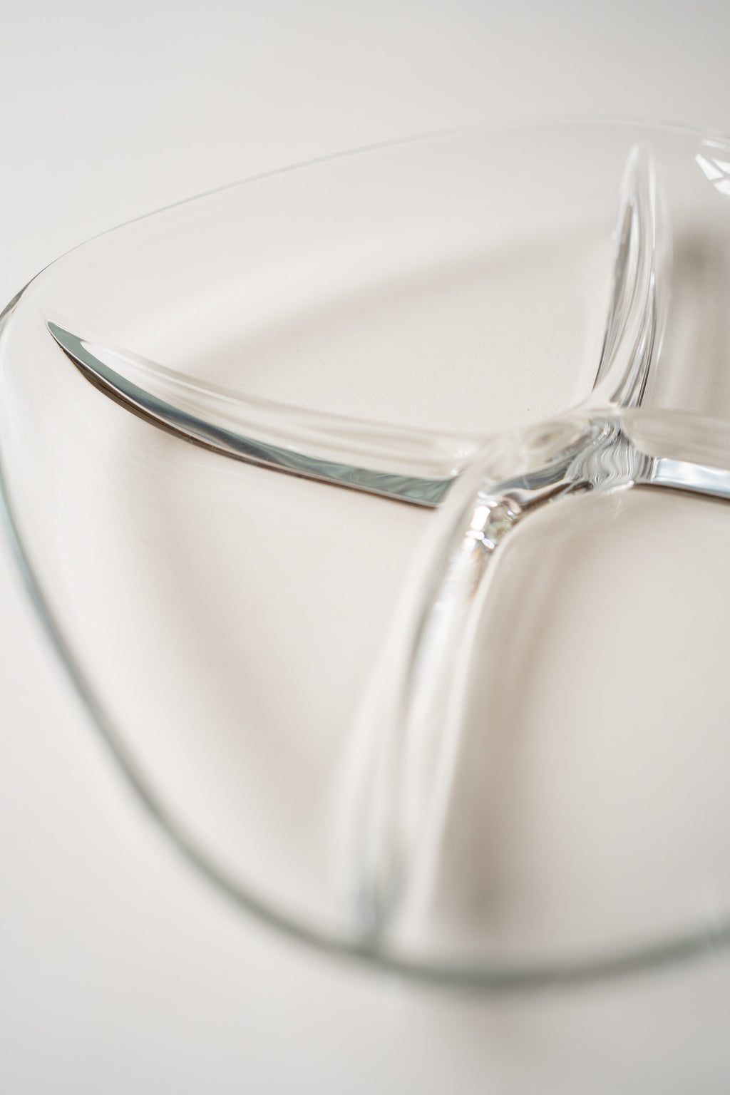 Glazen serveerschaal