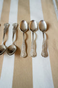 Set van 6 zilveren lepels