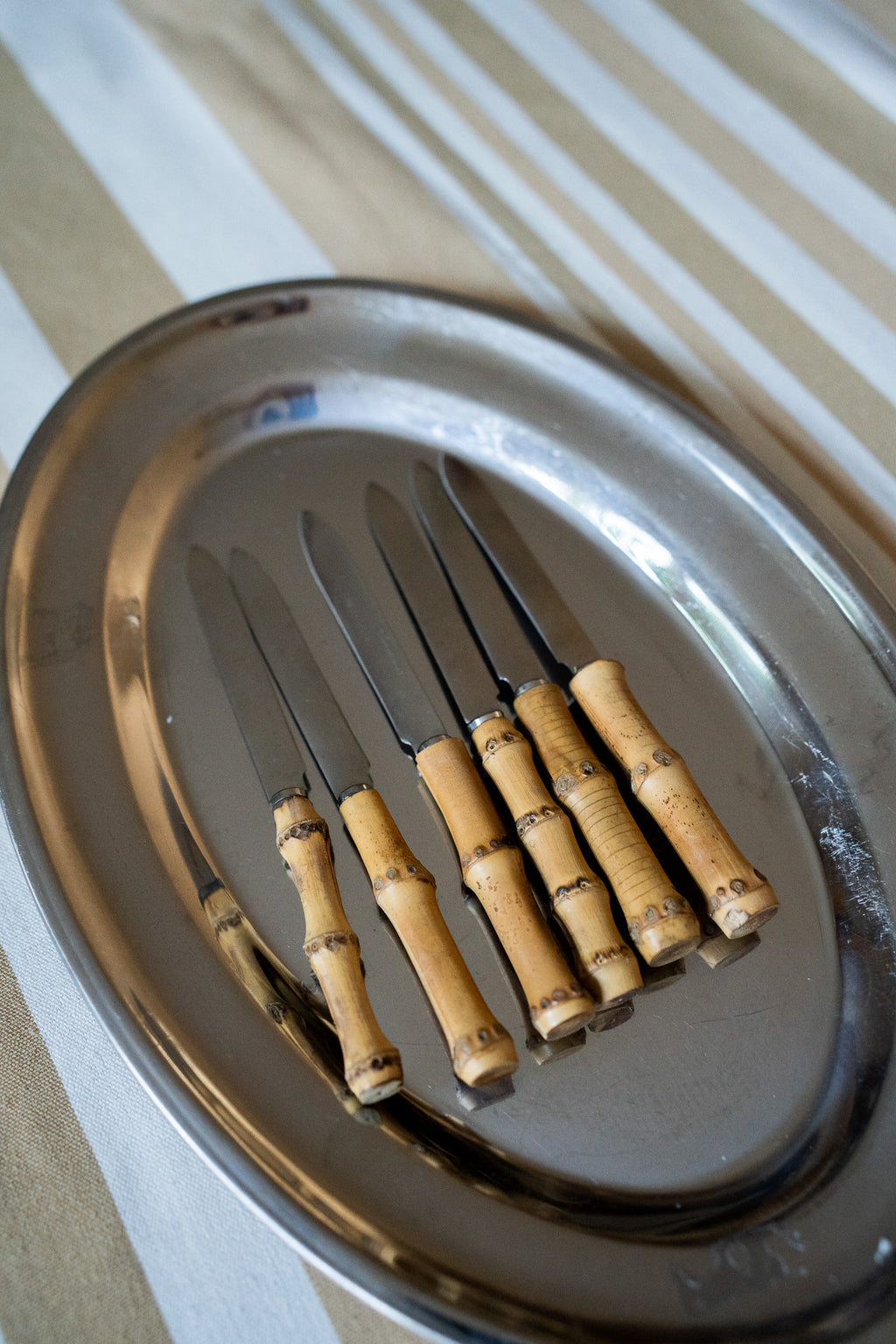 Set van 6 bamboe mesjes