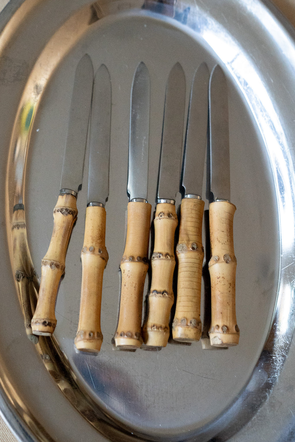 Set van 6 bamboe mesjes