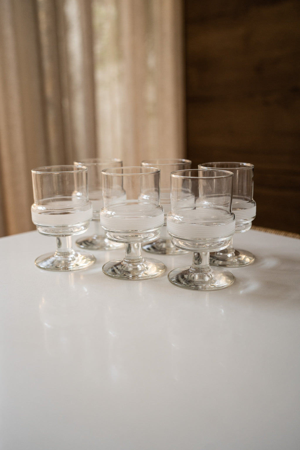 Set van 6 Vintage Royal Leerdam glazen