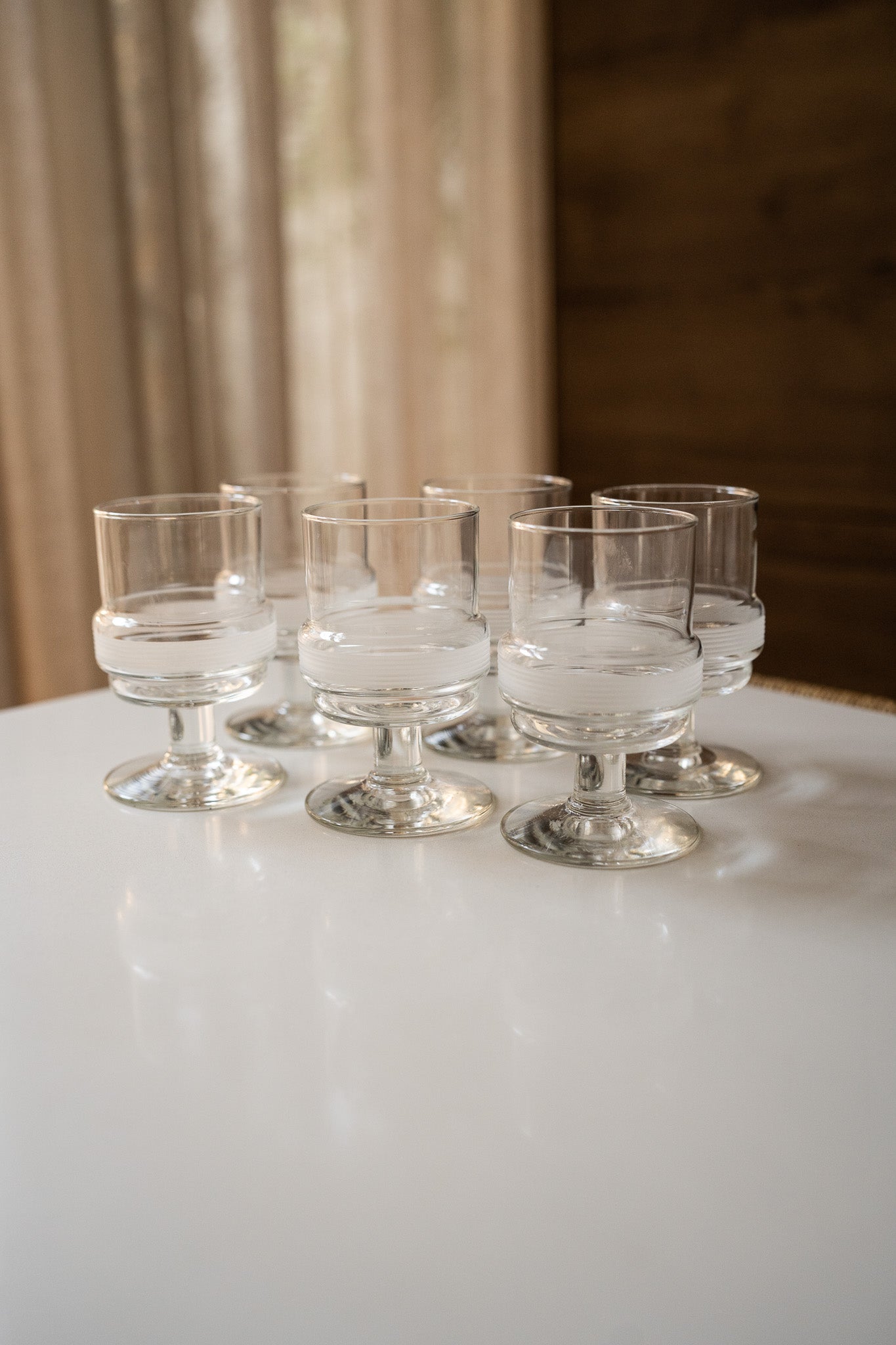 Set van 6 Vintage Royal Leerdam glazen