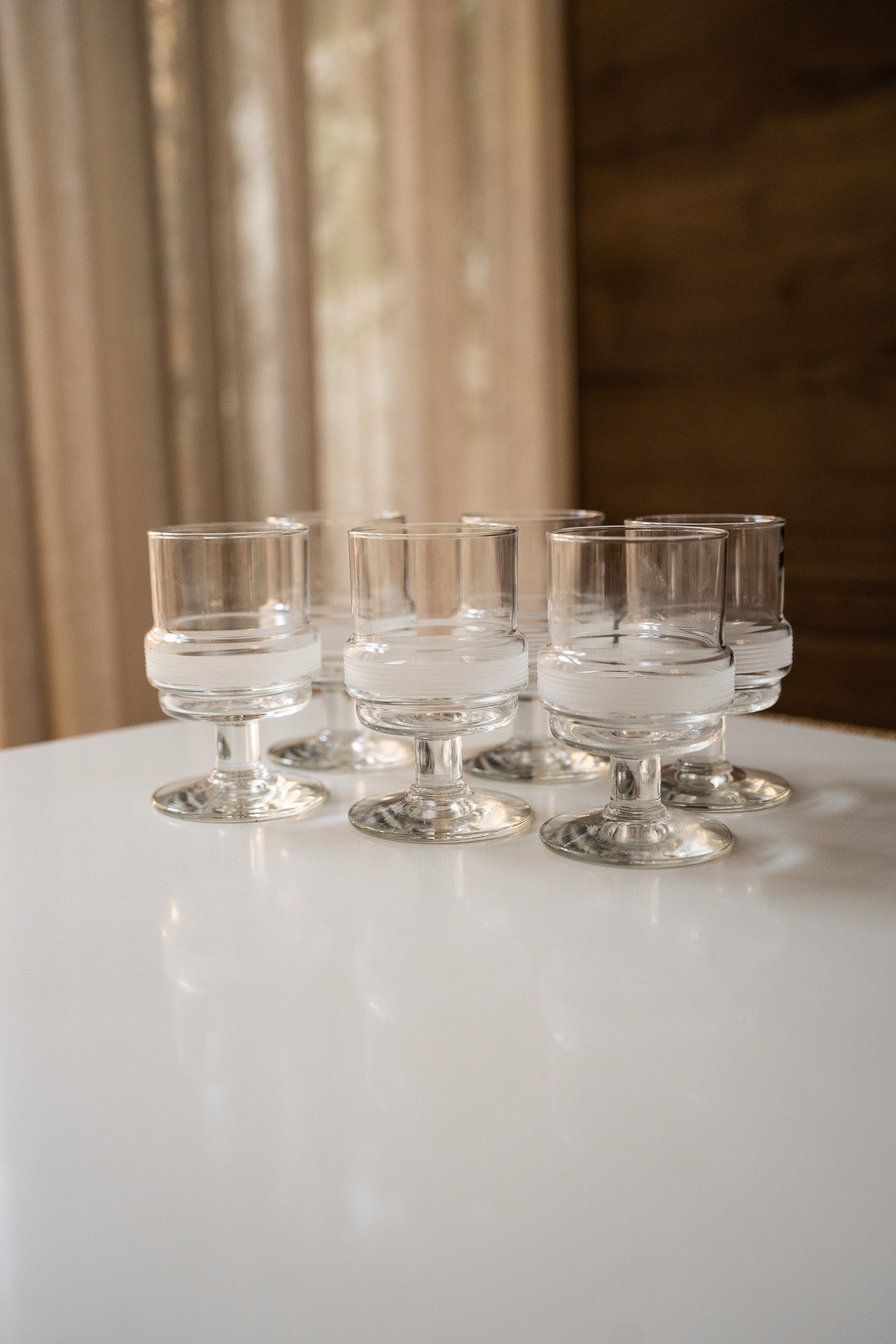 Set van 6 Vintage Royal Leerdam glazen