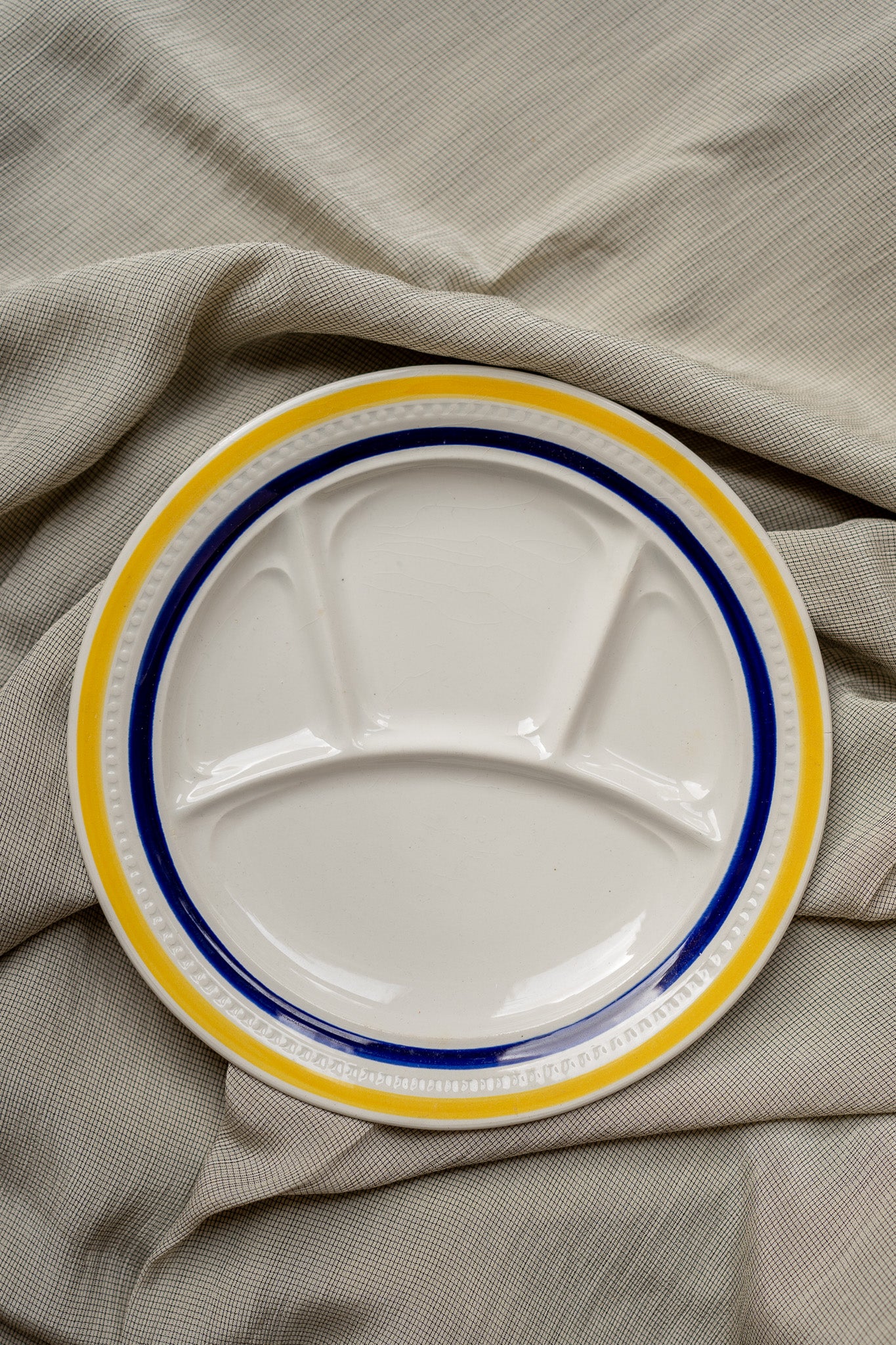 Snackbord geel/blauw