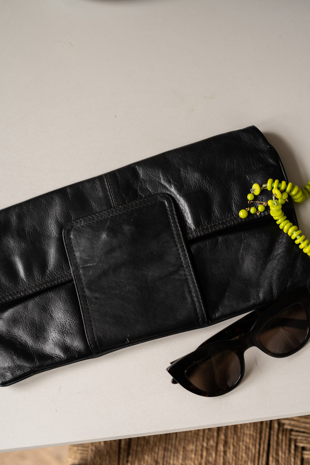 Vintage zwarte clutch