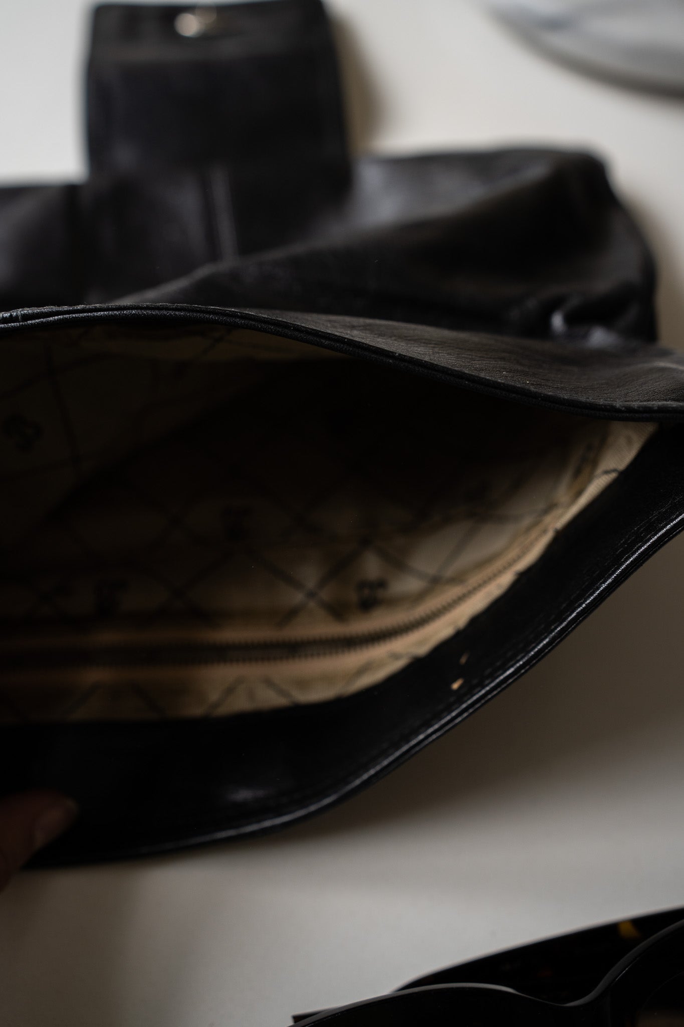 Vintage zwarte clutch