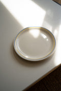 Set van 6 ontbijtbordjes geel/blauw