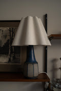 Deense keramieken tafellamp blauw