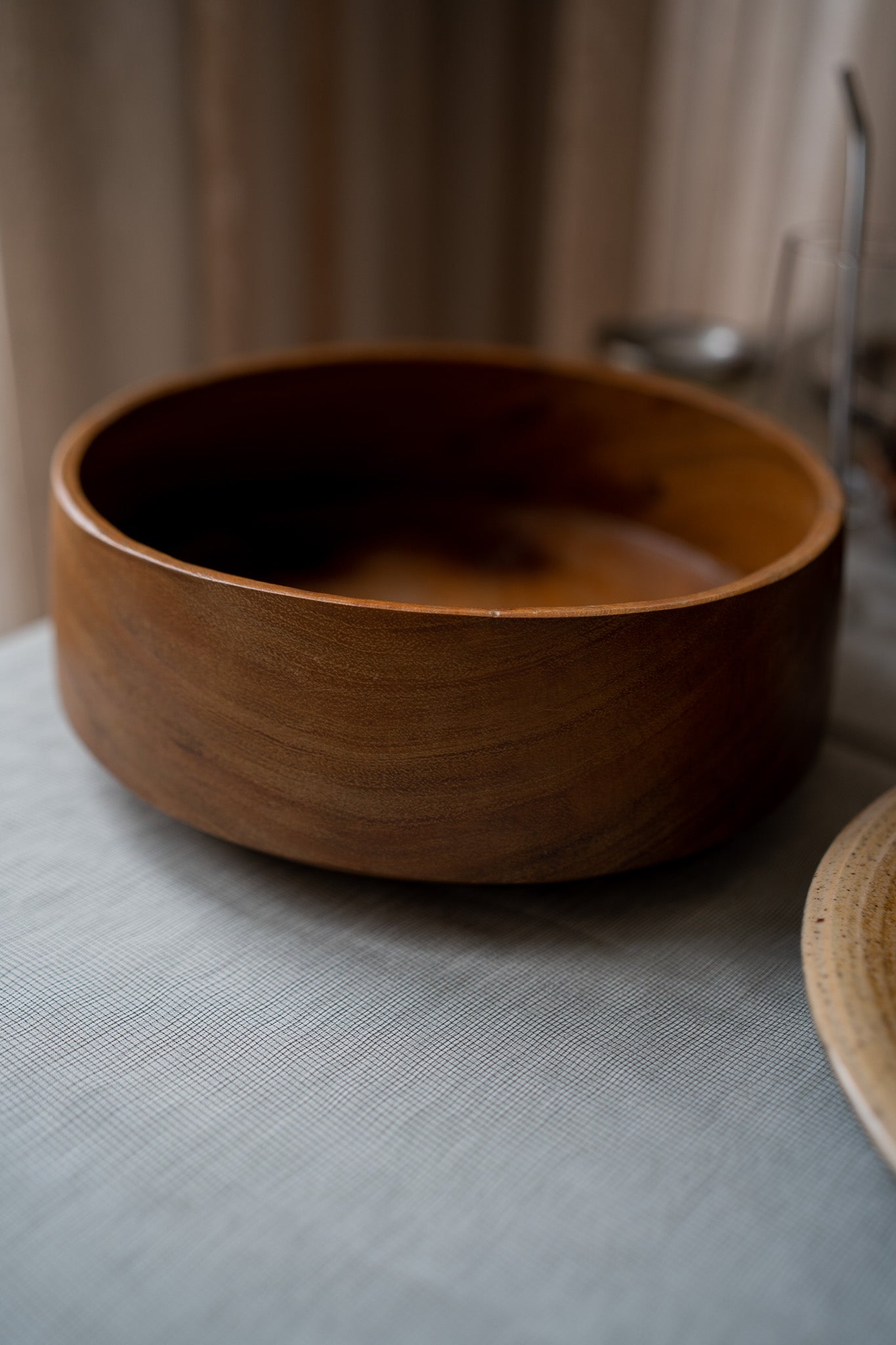 Grote houten schaal
