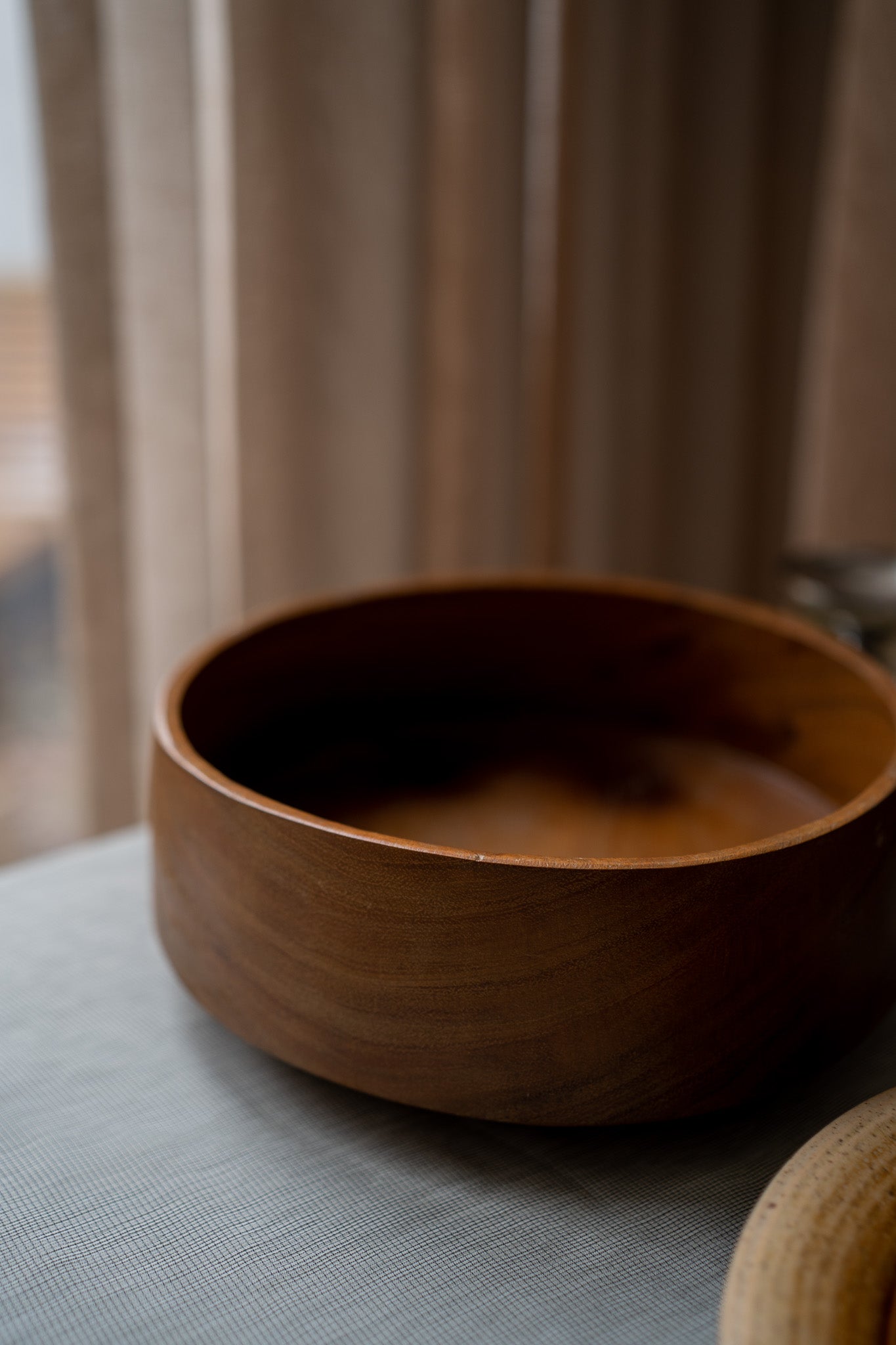 Grote houten schaal
