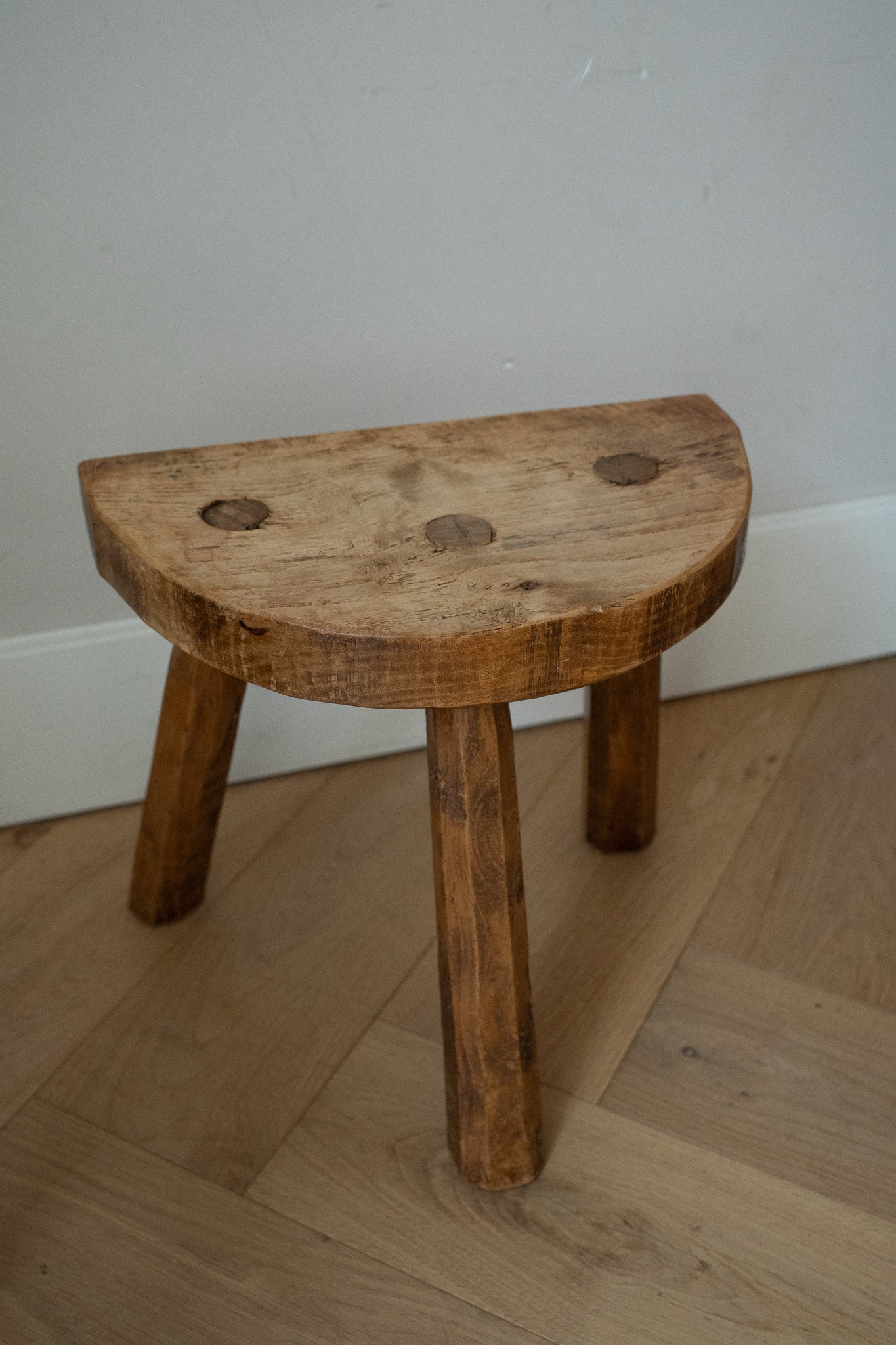 Vintage houten kruk