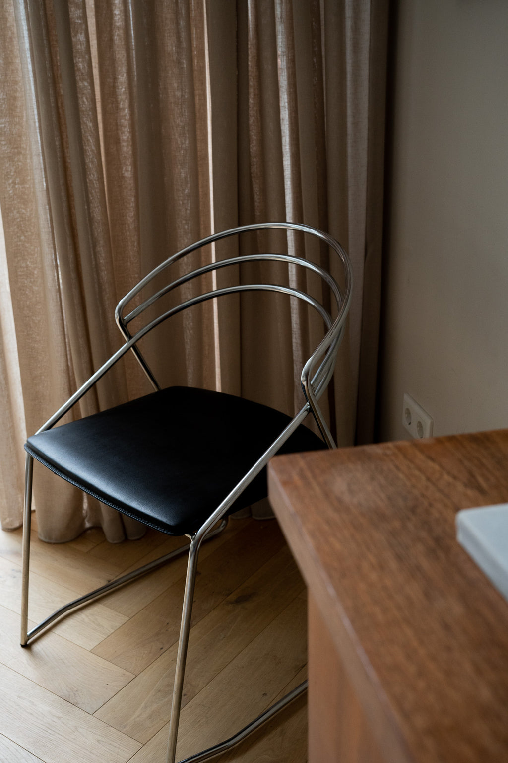 2 Vintage Design 80’s Stilistische Draadstaal Stoelen Chroom&nbsp;