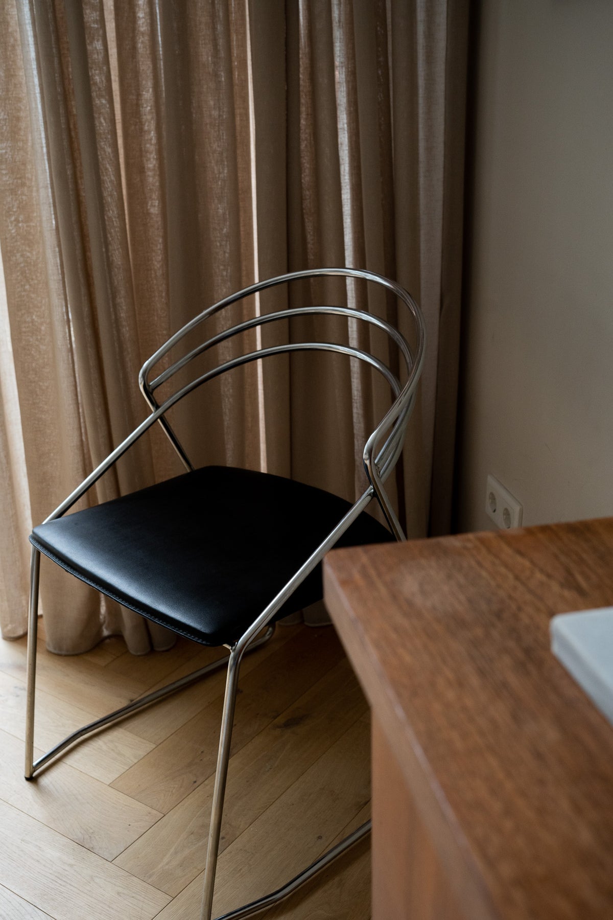 2 Vintage Design 80’s Stilistische Draadstaal Stoelen Chroom&nbsp;