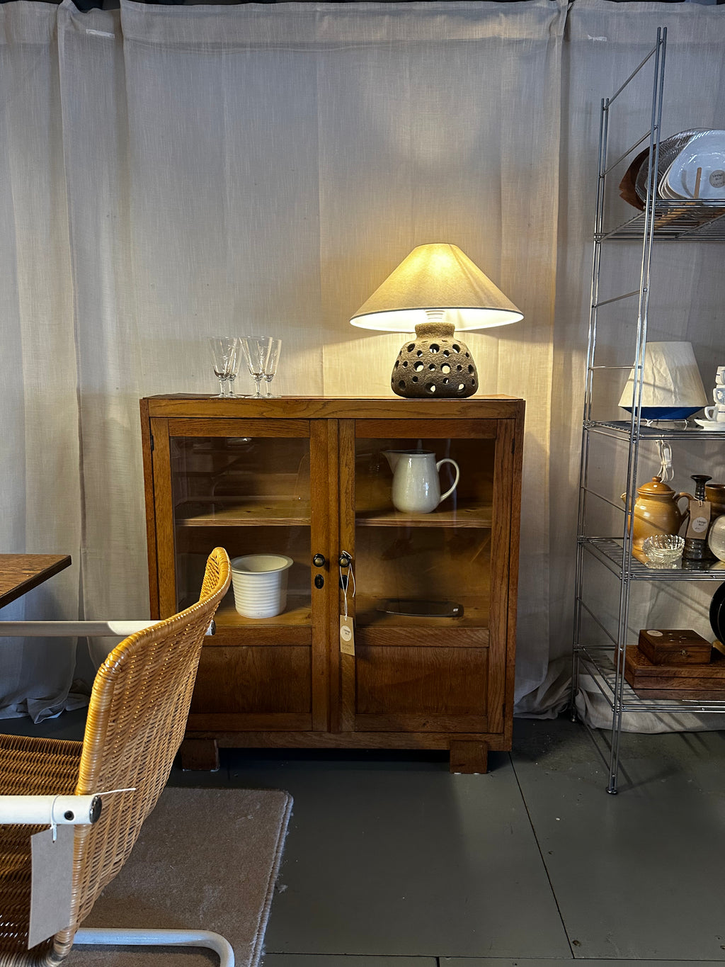 Vintage vitrinekast