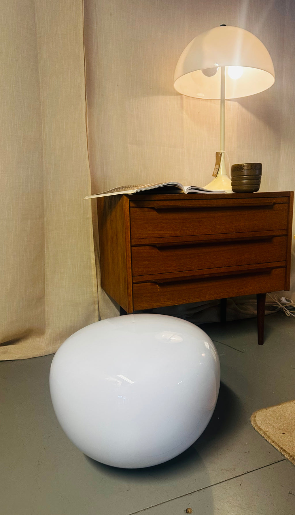 Vintage ikea vloerlamp Jonisk ontwerp Carl Öjerstam