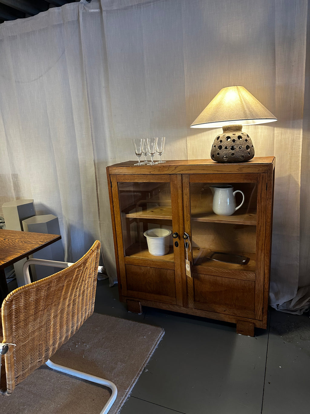 Vintage vitrinekast