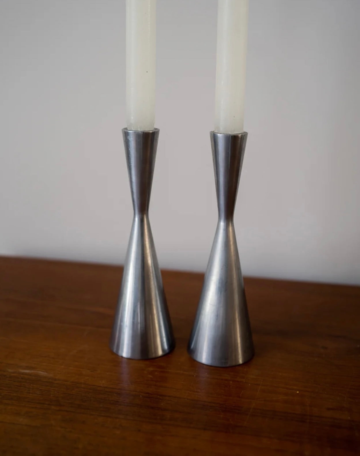 2 vintage IKEA “Gota” kandelaars